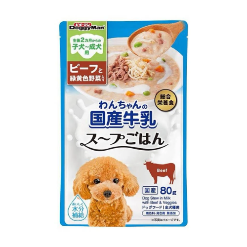 Pate cho chó làm từ sữa bổ sung thịt bò gà và rau củ Doggyman
