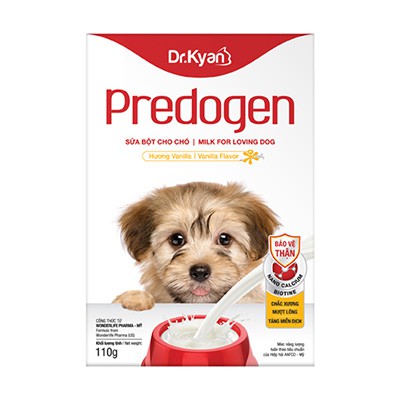 Sữa bột cho chó Dr Kyan Predogen hộp 110g hương vanilla chính hãng